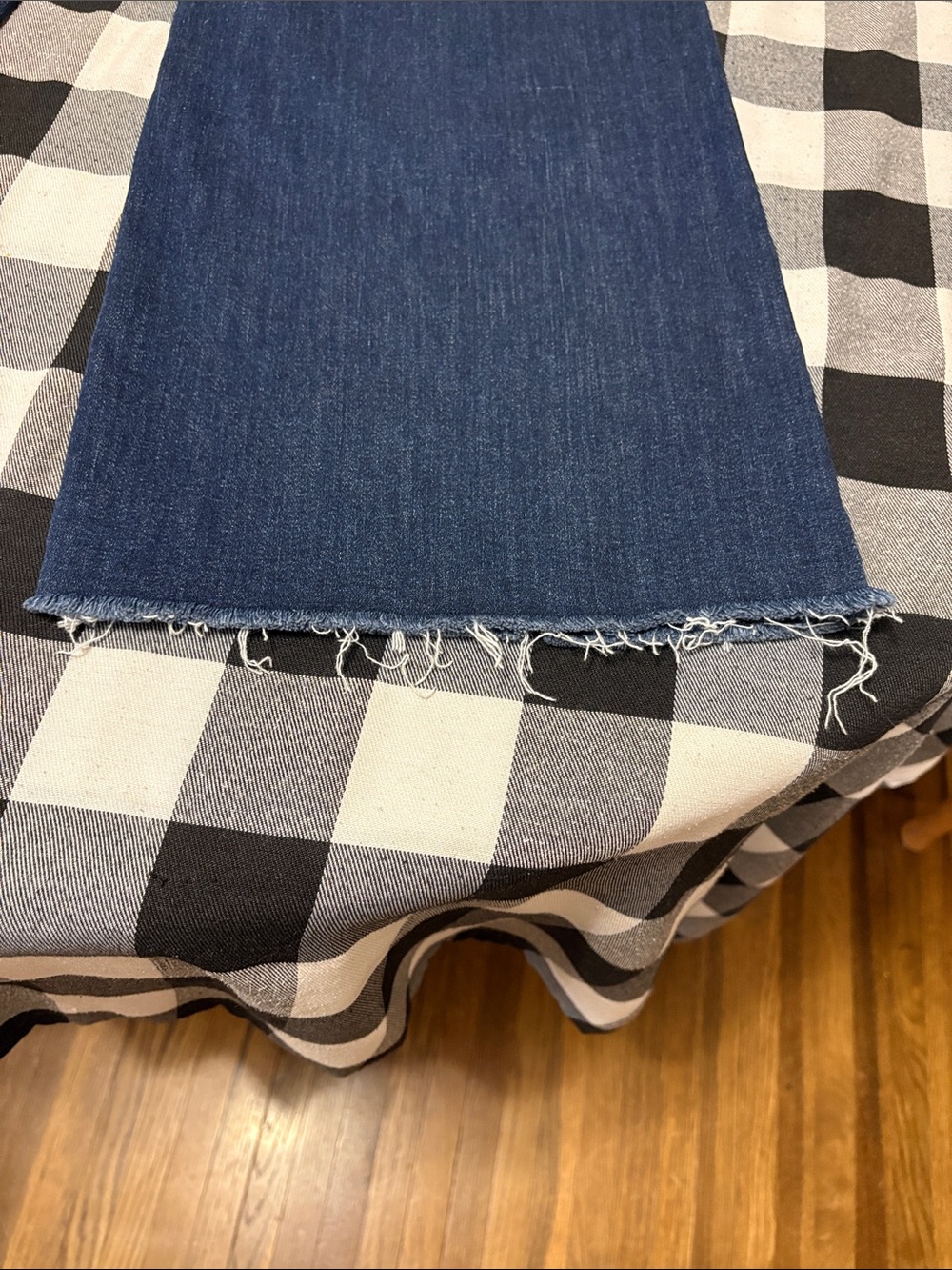 Kut from the Kloth Meg Fab Ab Wide Leg High Rise Jeans 6 x 27 Stretch Frayed Hem - Picture 12 of 14